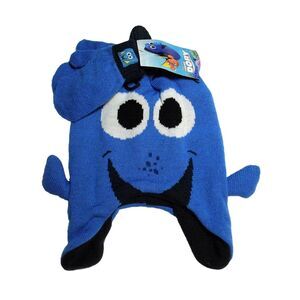 Finding Dory Blue Toddler‎ Knit Beanie Winter Hat Mittens NWT